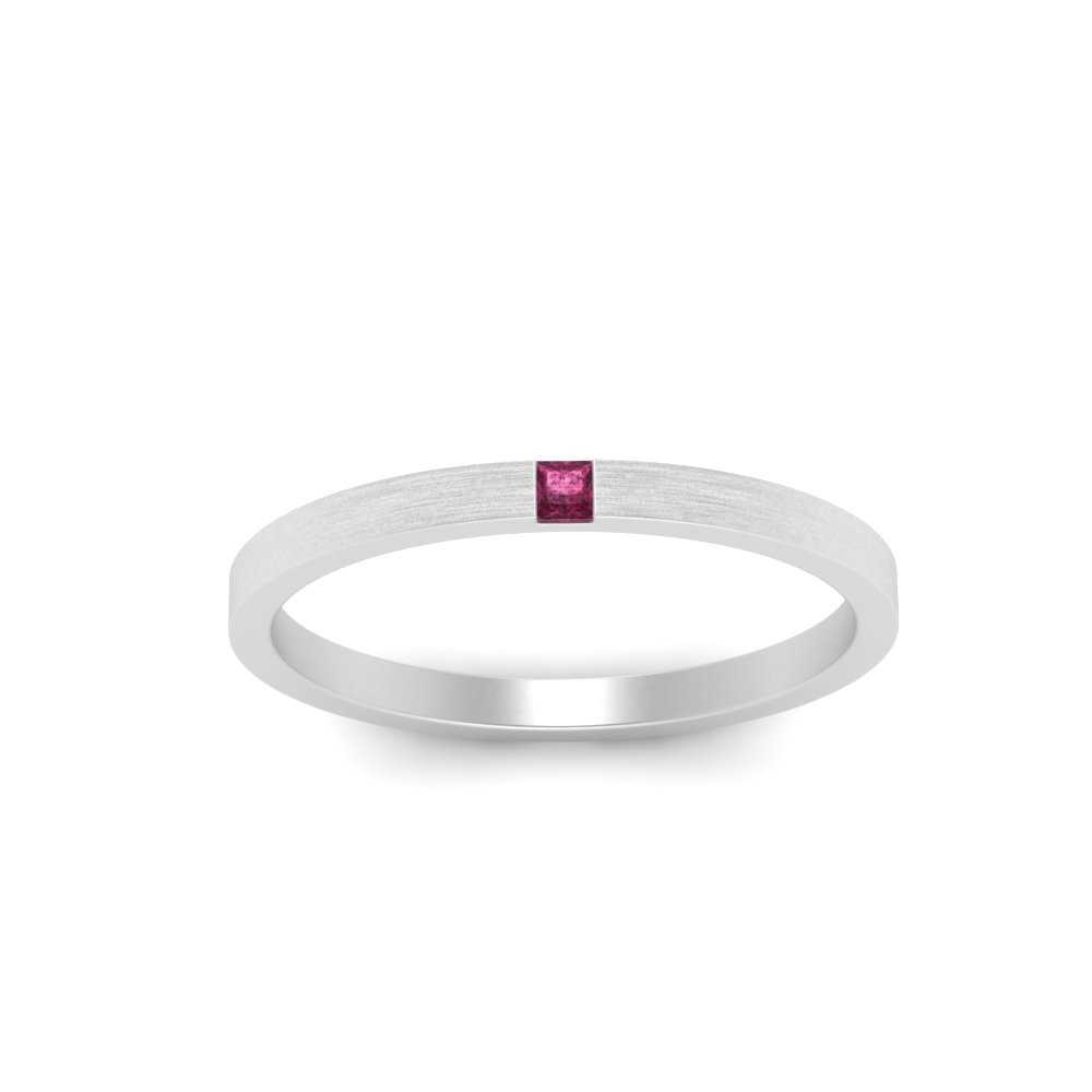 Thin Princess Cut Mens Band Ring Fascinating Diamonds