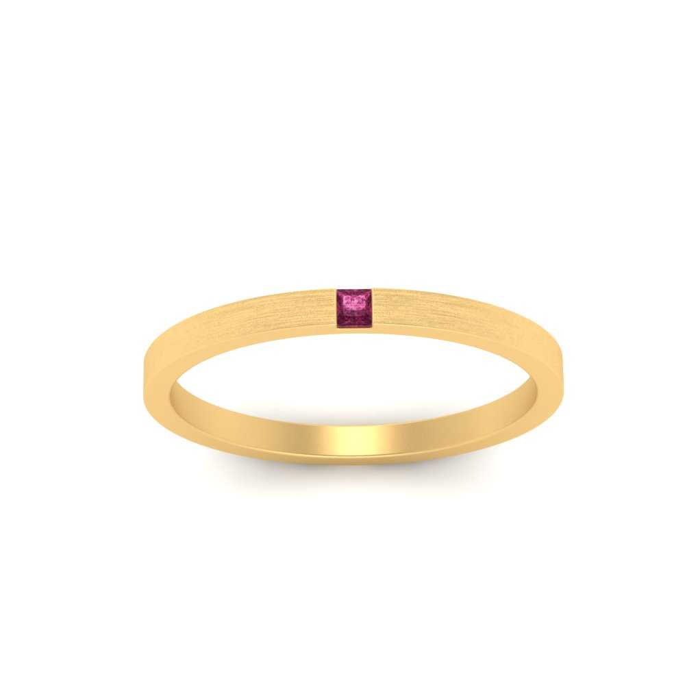 Thin Princess Cut Mens Band Ring Fascinating Diamonds