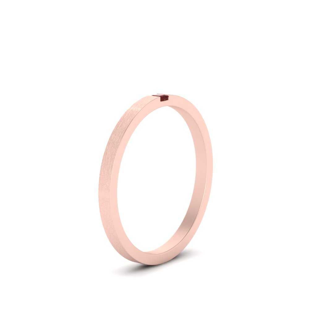 Thin Princess Cut Mens Band Ring Fascinating Diamonds