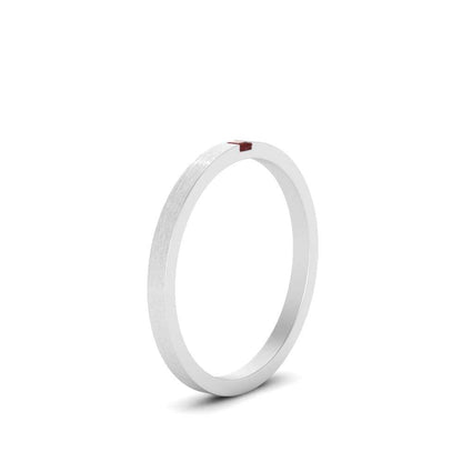 Thin Princess Cut Mens Band Ring Fascinating Diamonds