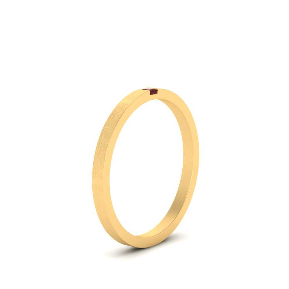 Thin Princess Cut Mens Band Ring Fascinating Diamonds