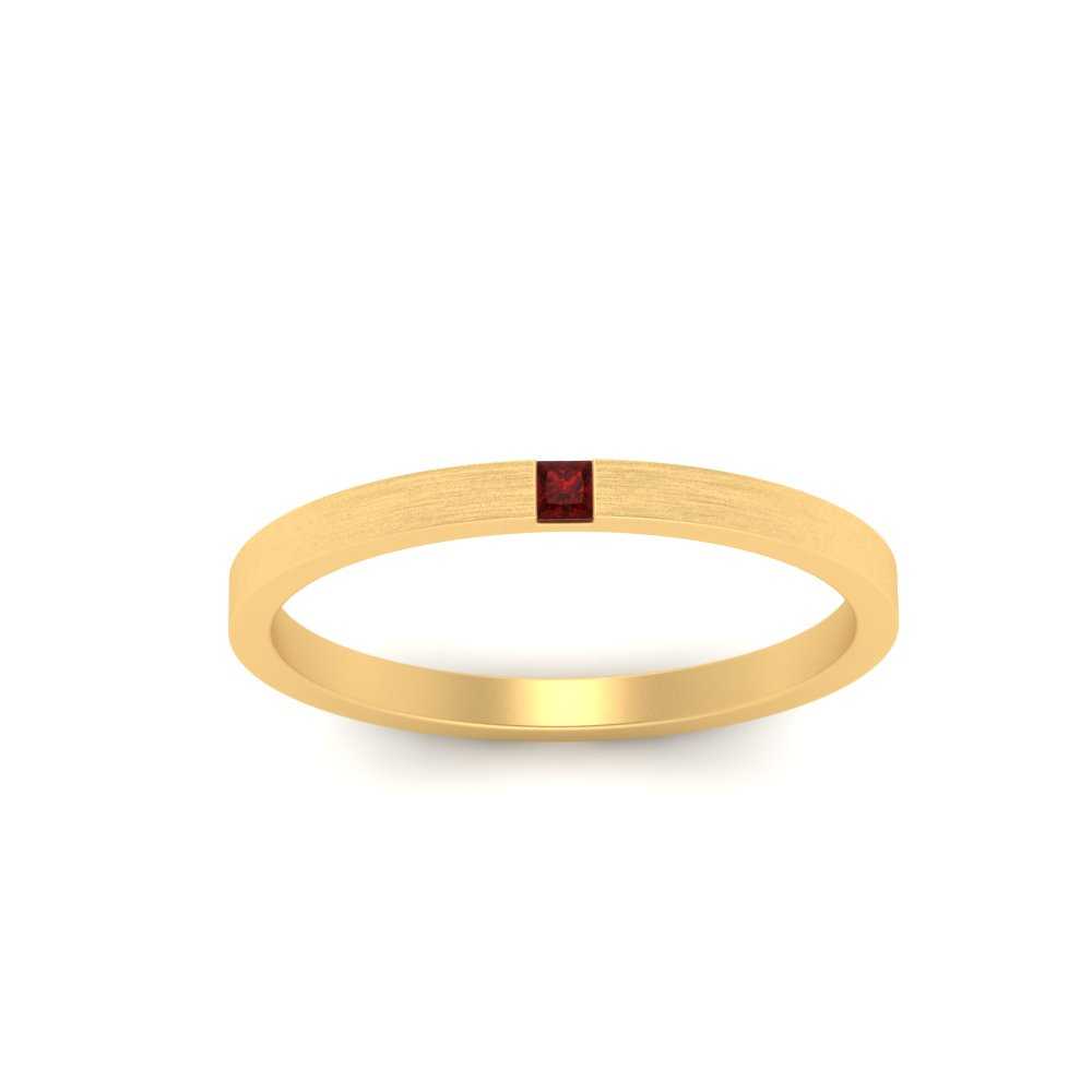 Thin Princess Cut Mens Band Ring Fascinating Diamonds