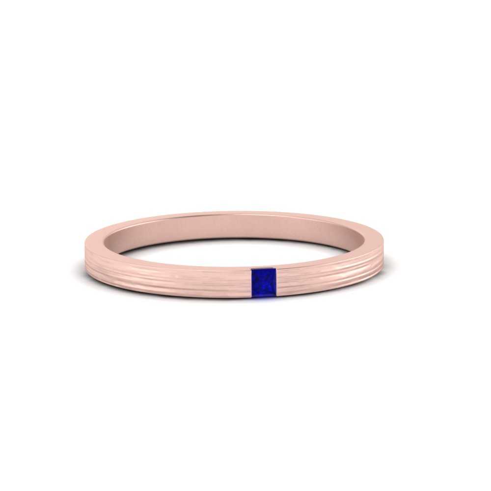 Thin Princess Cut Mens Band Ring Fascinating Diamonds