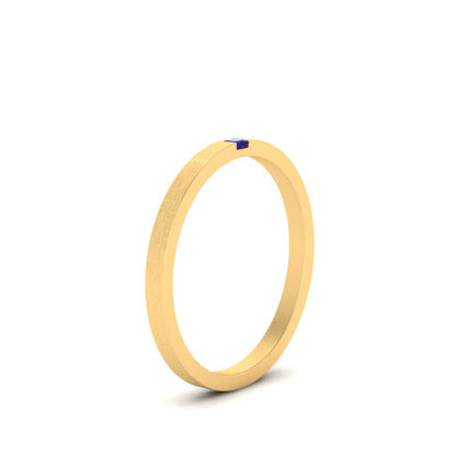 Thin Princess Cut Mens Band Ring Fascinating Diamonds