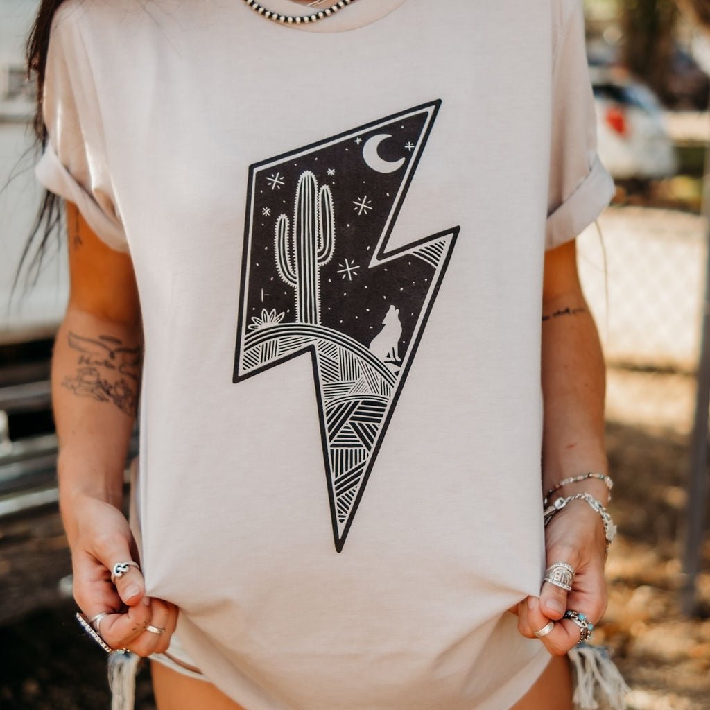 Thunder Bolt Scene Graphic Tee Wild Junkie
