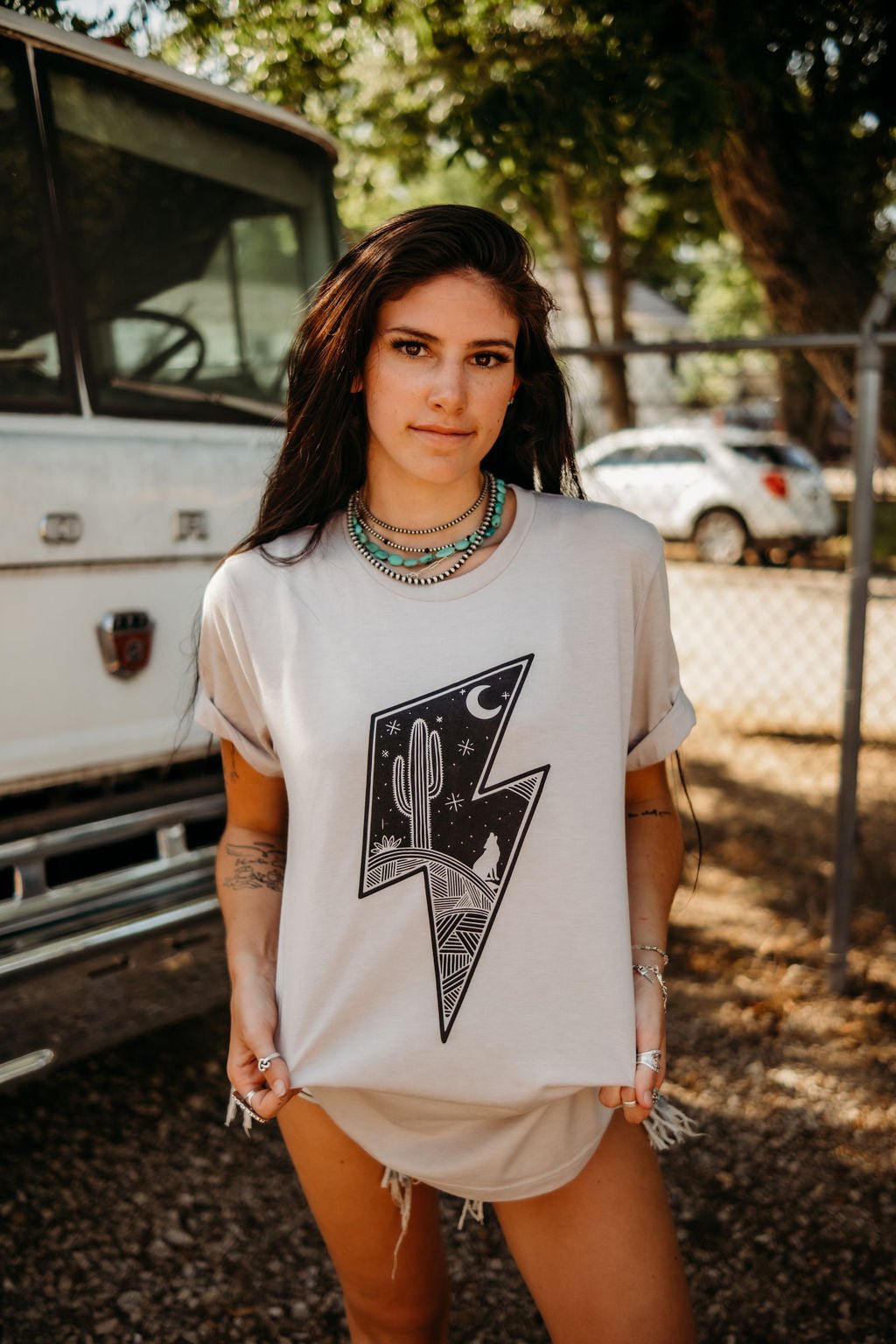 Thunder Bolt Scene Graphic Tee Wild Junkie