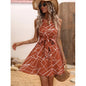 Printed Sleeveless Dress for Women