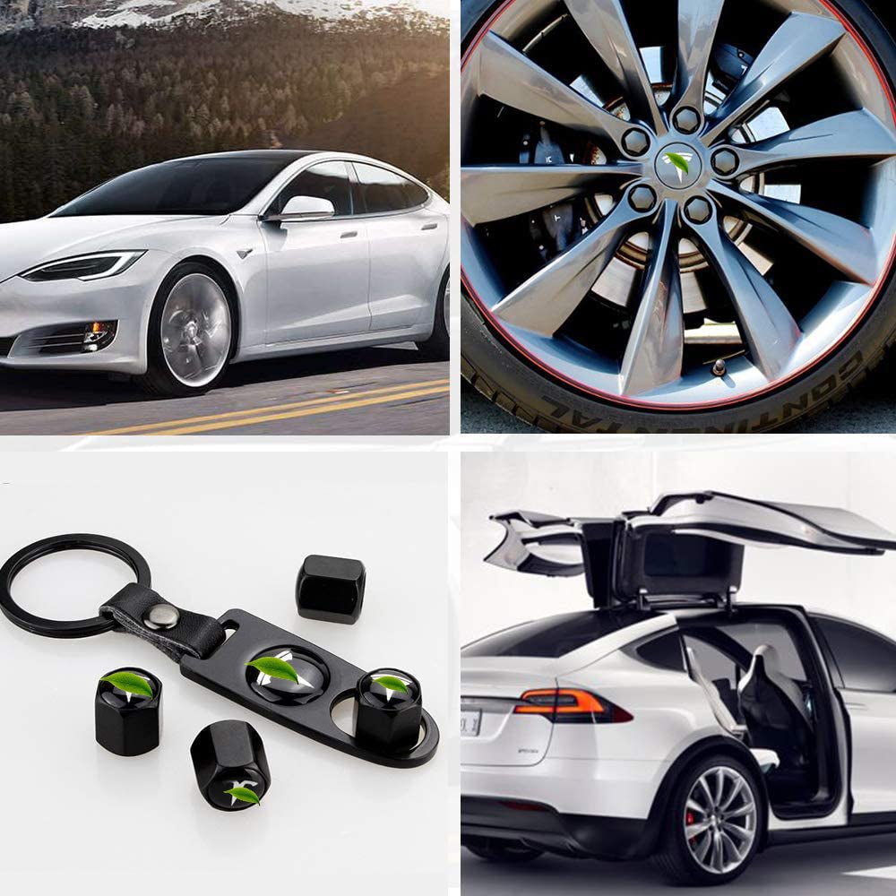 Tire Valve Caps for Tesla Model 3/Y/S/X Tesery Official Store