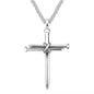 Titanium Steel Casting Steel Nails Cross Men's Pendant Punk Style