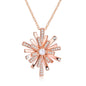 Christmas Snowflake Necklace with Diamond Accents
