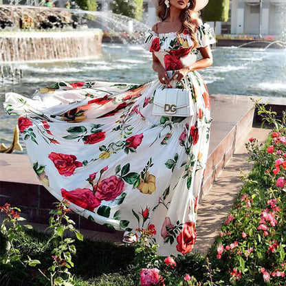 Off-Shoulder Loose Dress for Women
