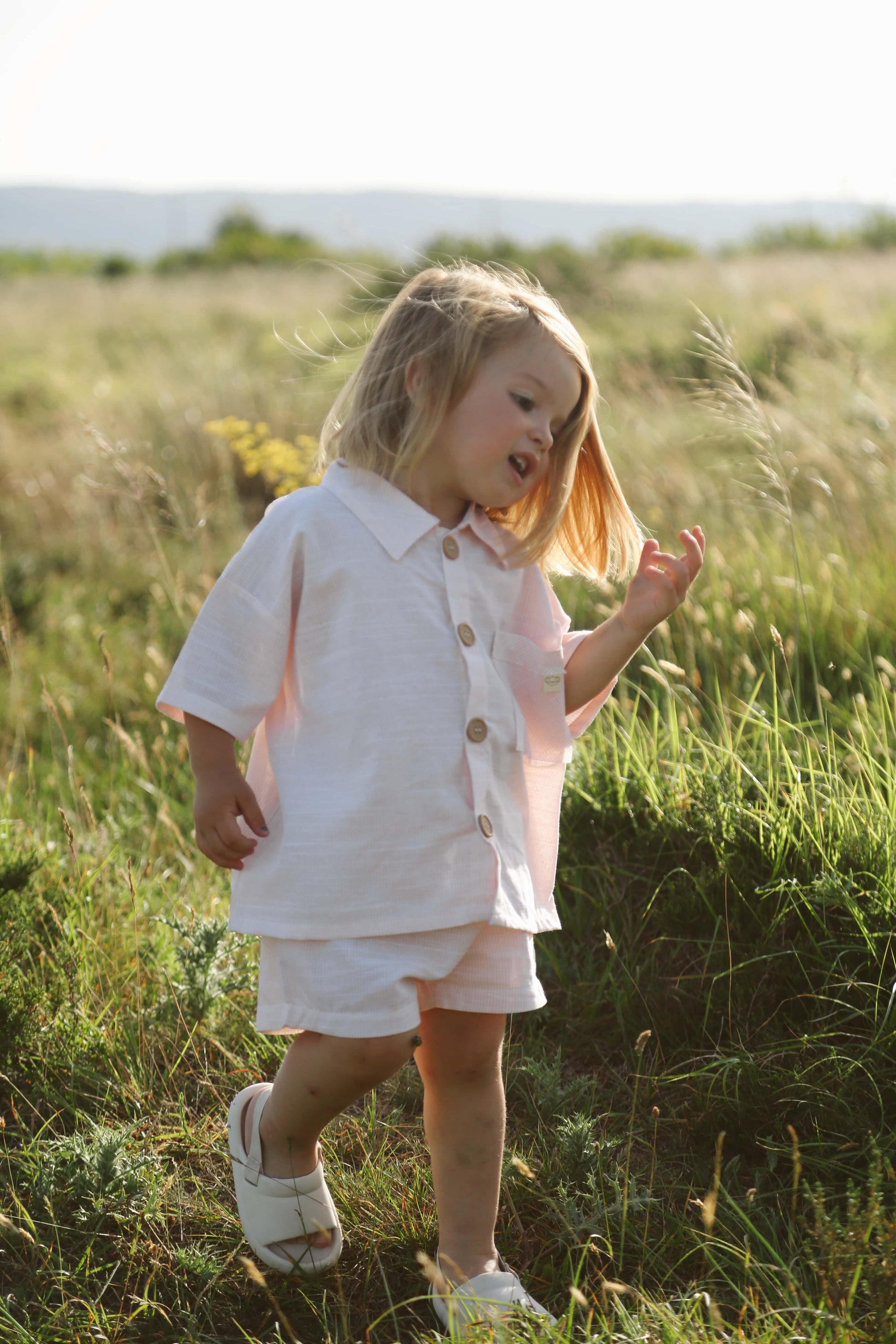 Boy Shirt-Short Set Honey and Hive