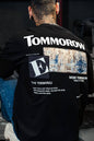 Men's Oversize 'TOMMOROW' Graphic Tee - Abstract Streetwear Shirt Withinblack