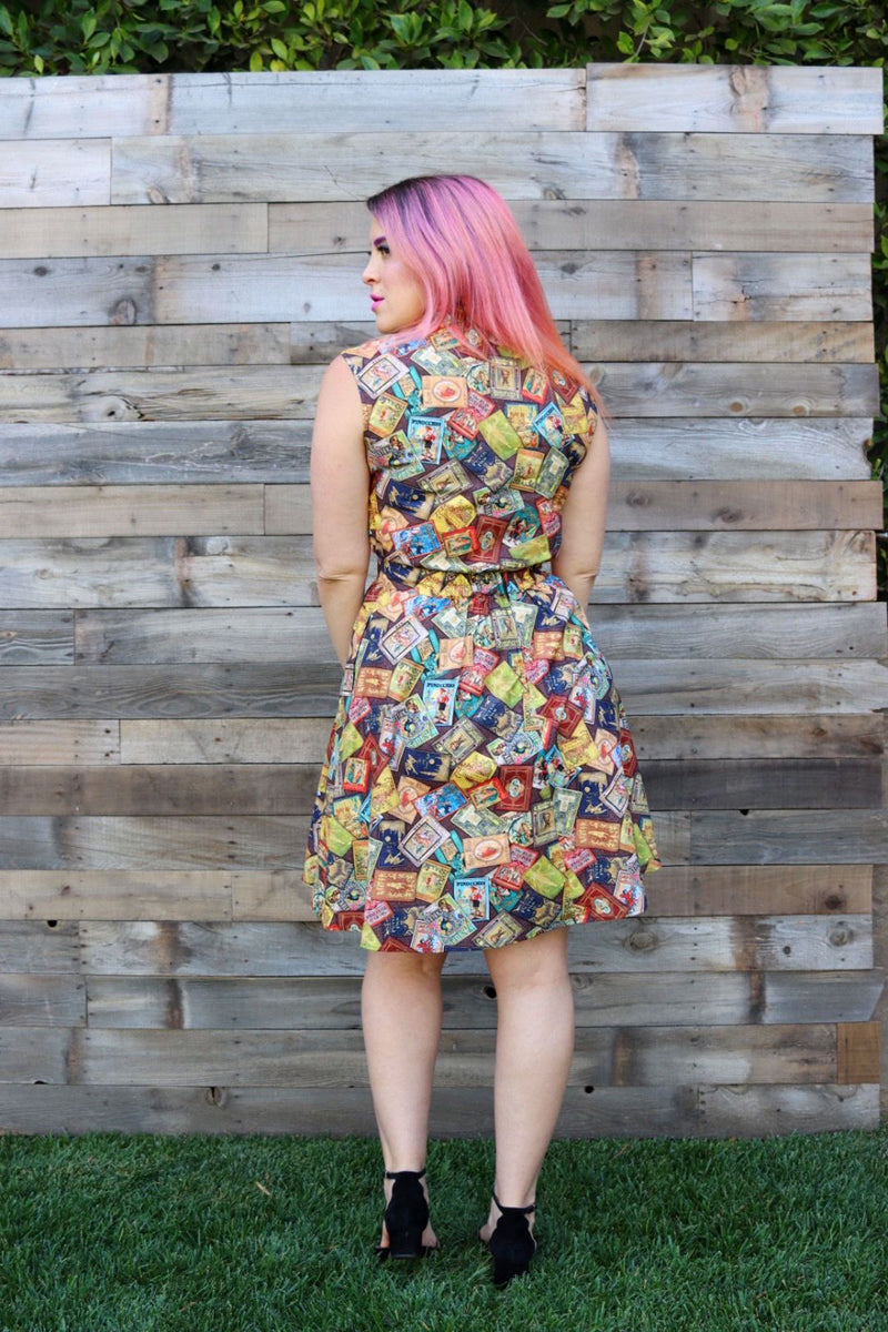 Fairytale Books Bow Top - 2X only Retrolicious