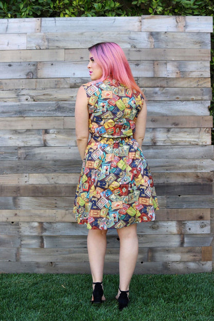 Fairytale Books Bow Top - 2X only Retrolicious