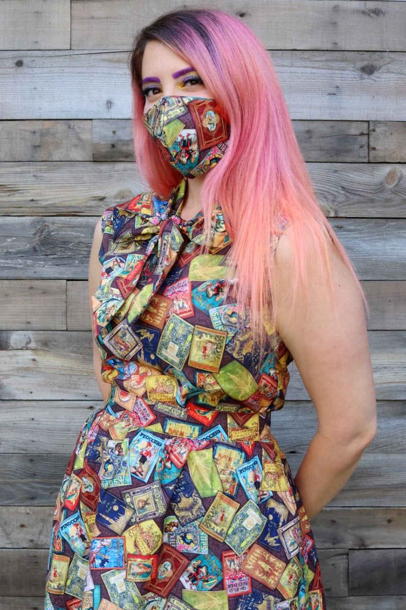 Fairytale Books Bow Top - 2X only Retrolicious