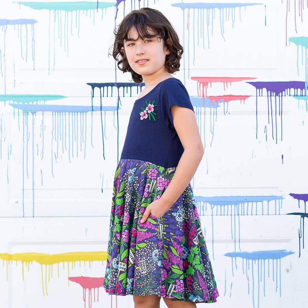 "Pick Your Poison" Toxic Garden Super Twirler Dress with Pockets Princess Awesome & Boy Wonder