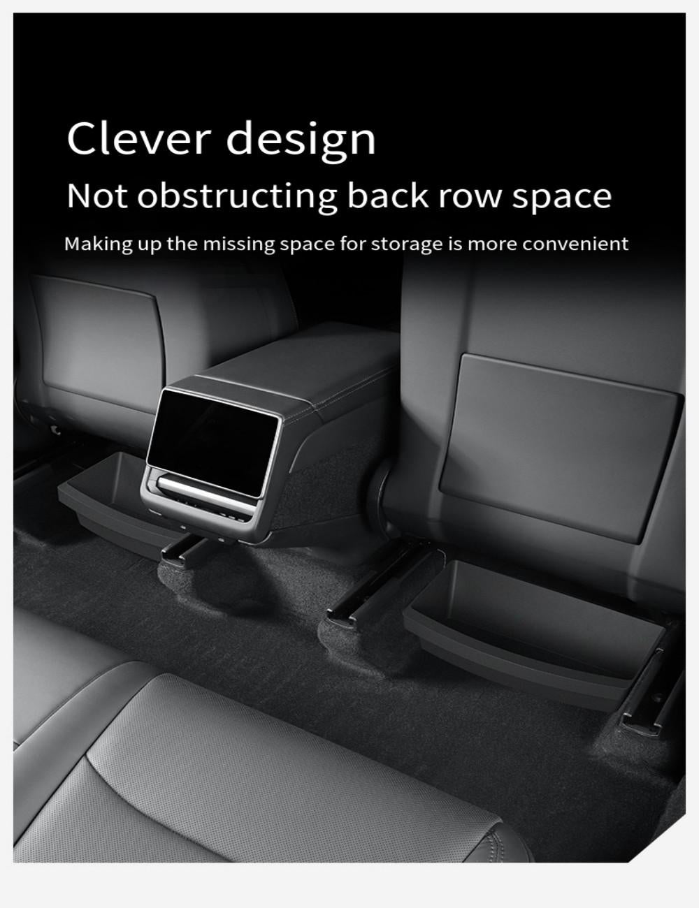 TPE Under Seat Storage Box for Model Y Juniper | TESERY Tesery Official Store