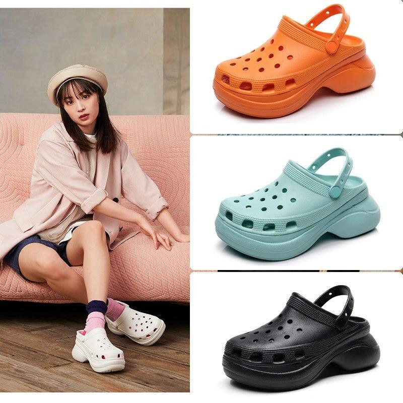 Trend Summer Womens Platform Garden Shoes Sandals Clogs Outdoor Beach Slippers Comfortable Slip On Garden Sandals Lightweight Water Shoes Stevvex