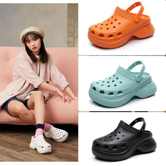 Trend Summer Womens Platform Garden Shoes Sandals Clogs Outdoor Beach Slippers Comfortable Slip On Garden Sandals Lightweight Water Shoes Stevvex