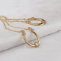 Trinity - Moissanite Stone Horseshoe Necklace in Gold Urban-Equestrian