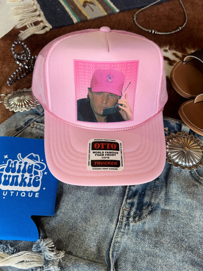 Trump Hotline Trucker Hat Wild Junkie