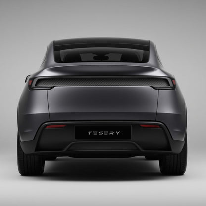 Trunk Tailgate Applique for Tesla Model Y Juniper - Real Dry Molded Carbon Fiber Tesery Official Store