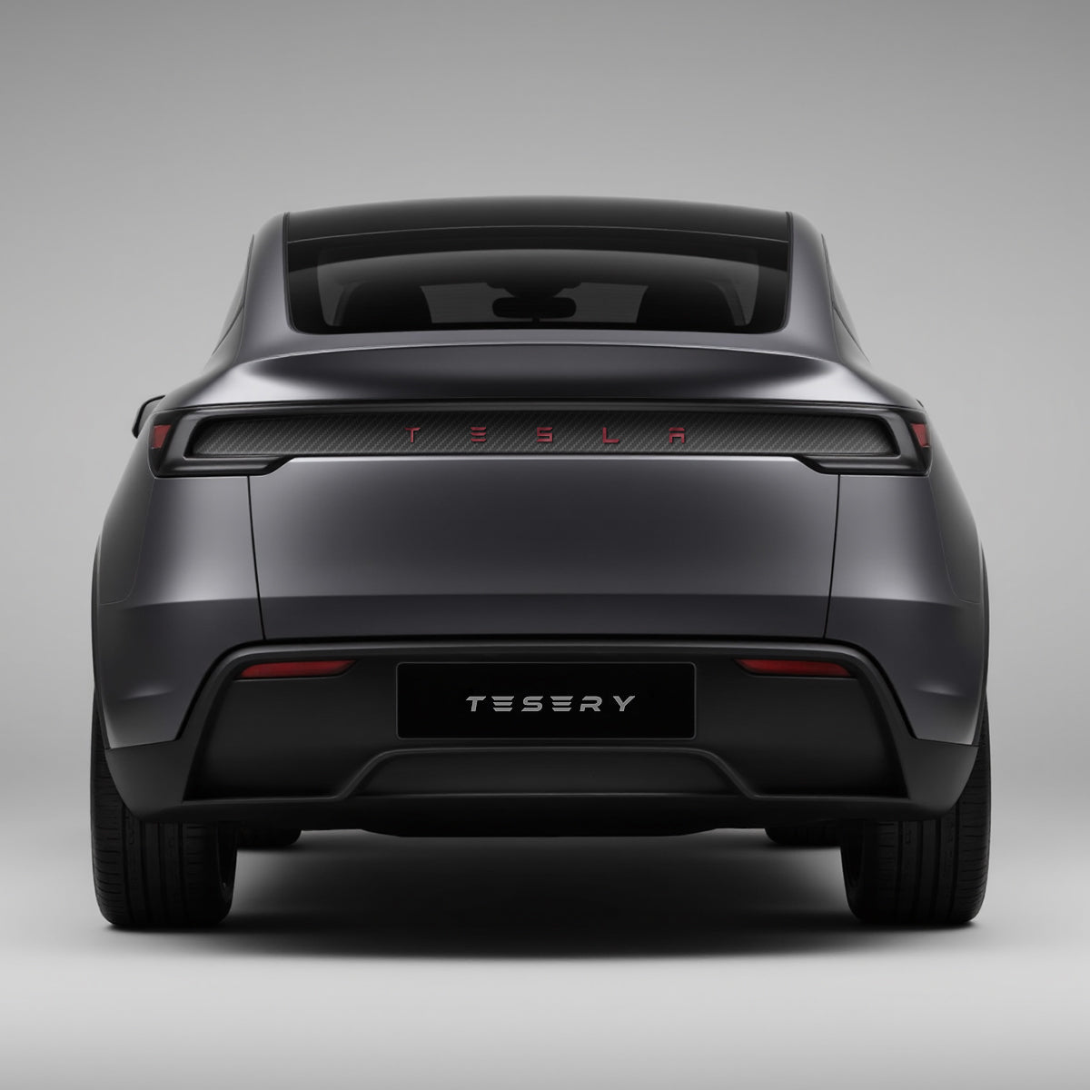 Trunk Tailgate Applique for Tesla Model Y Juniper - Real Dry Molded Carbon Fiber Tesery Official Store