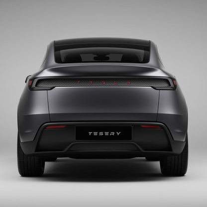 Trunk Tailgate Applique for Tesla Model Y Juniper - Real Dry Molded Carbon Fiber Tesery Official Store