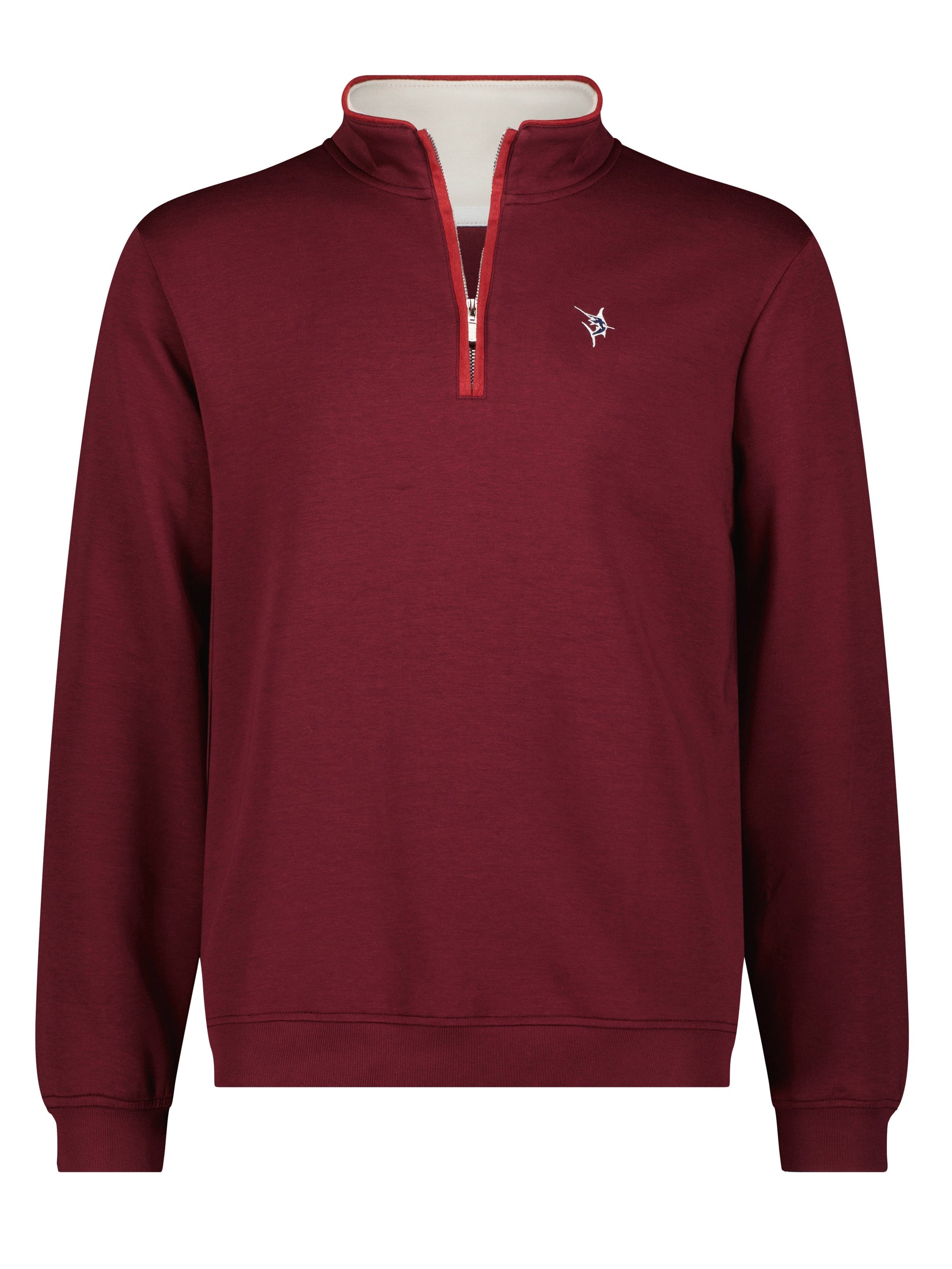 Turnberry Quarter Zip Smooth Knit White Water Life