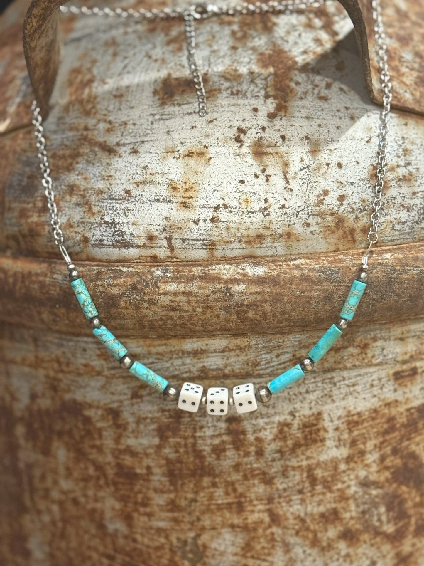 Sterling Silver Slot Dice Necklace Wild Junkie