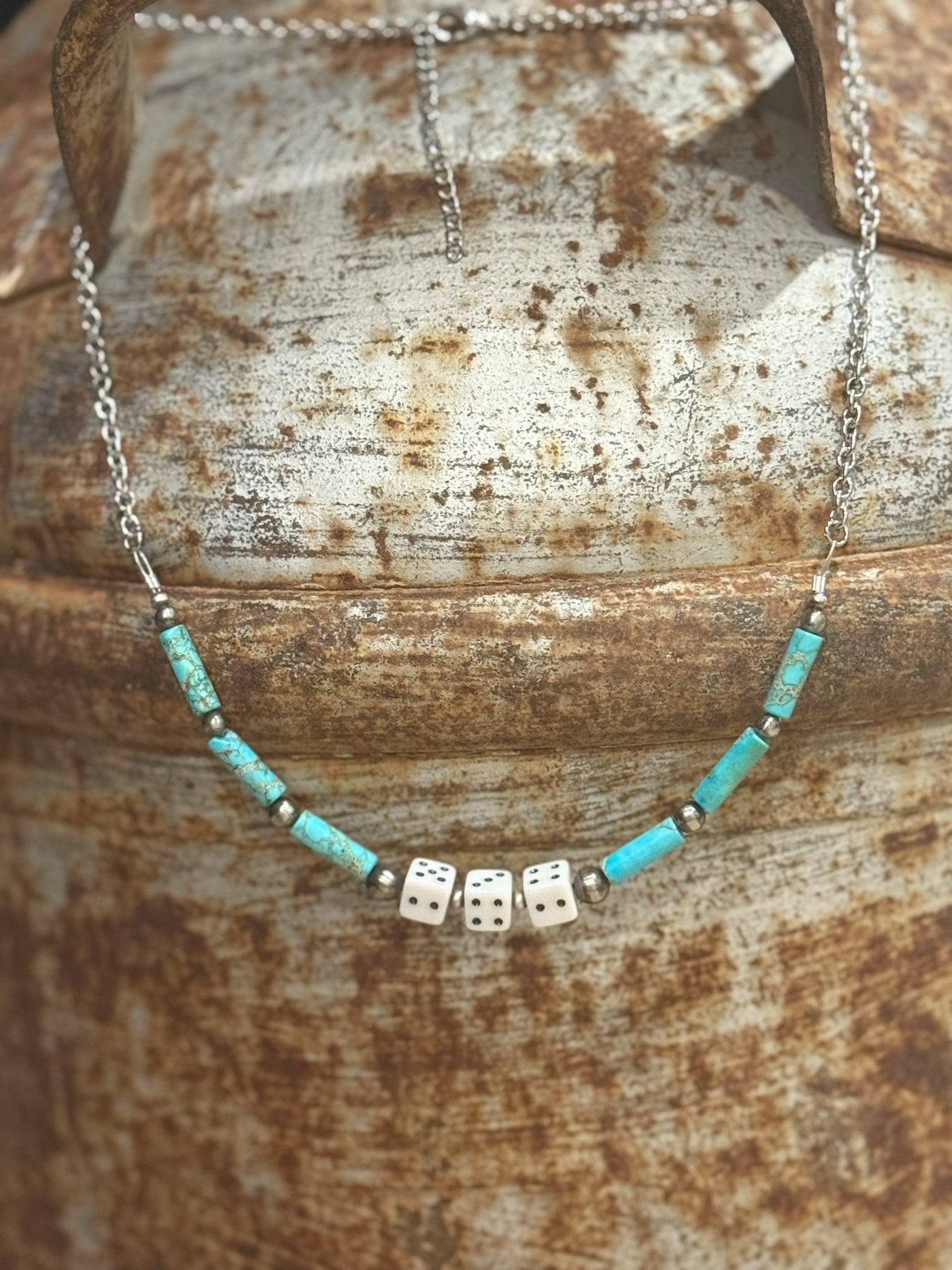 Sterling Silver Slot Dice Necklace Wild Junkie