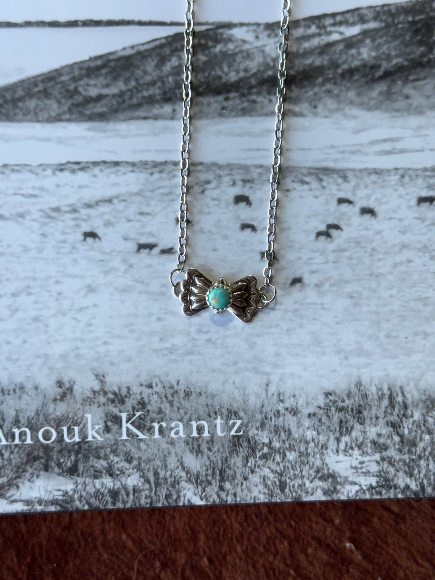Turquoise Butterfly Concho Chain Necklace Wild Junkie