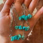 Turquoise Chips Paperclip Chain Necklace Wild Junkie