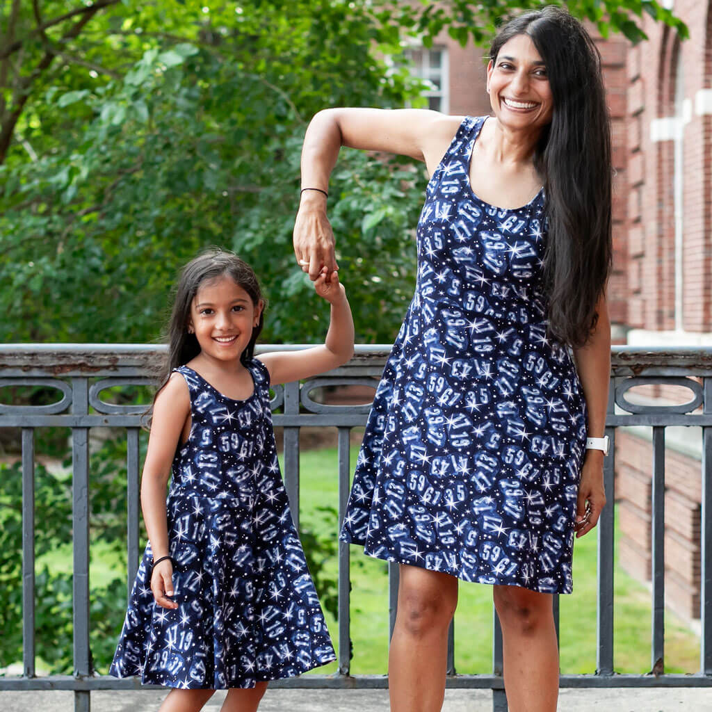 Twin Prime Numbers Sleeveless Play Dress with Pockets Princess Awesome & Boy Wonder