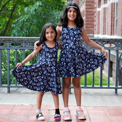 Twin Prime Numbers Sleeveless Play Dress with Pockets Princess Awesome & Boy Wonder