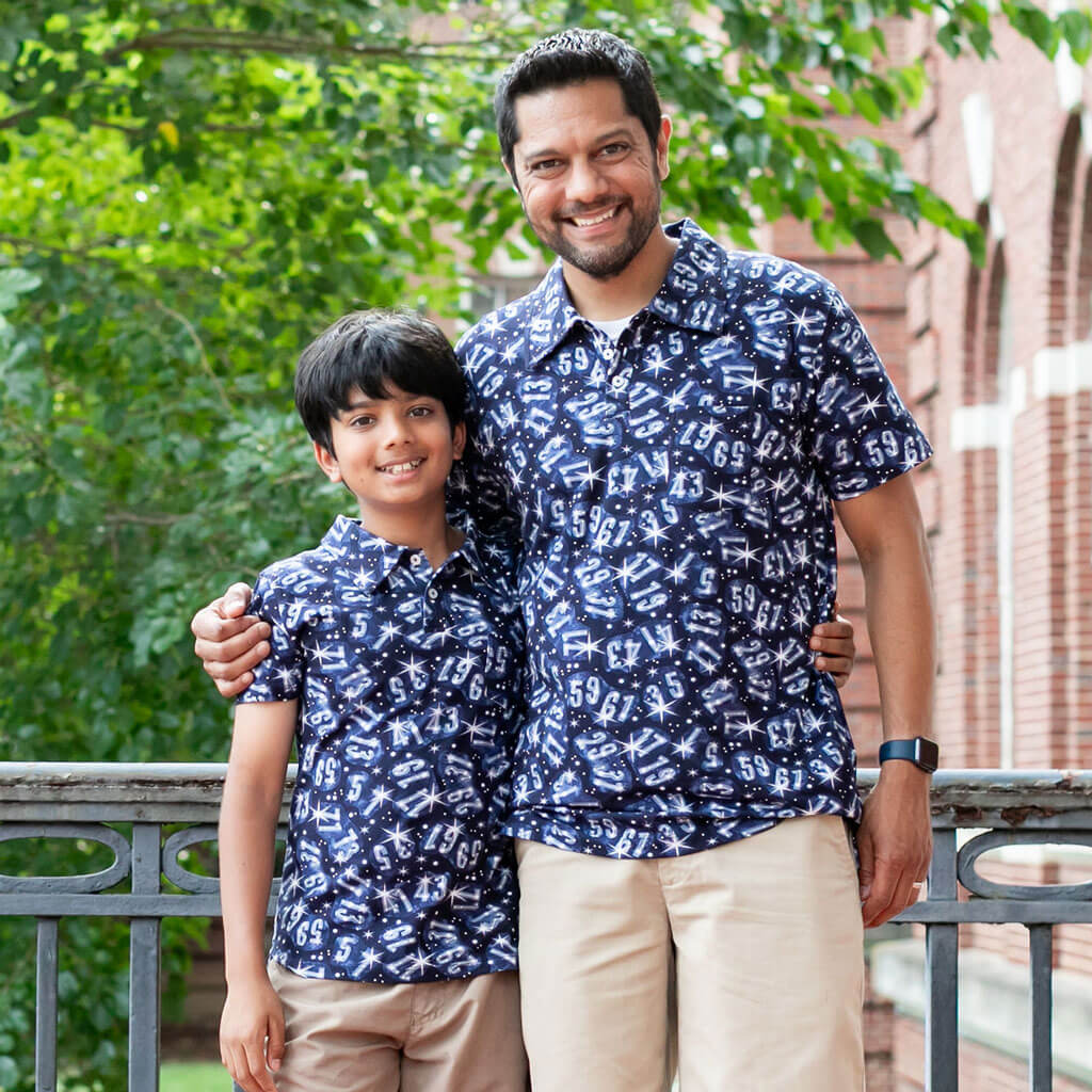 Twin Prime Numbers Short Sleeve Polo Shirt Princess Awesome & Boy Wonder