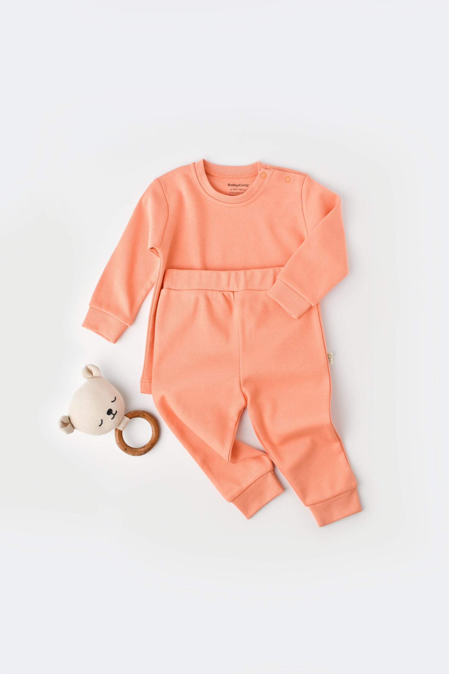 Two Piece Set 100% Organic Cotton Honey and Hive
