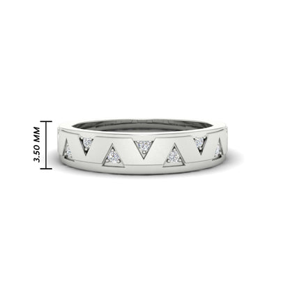 Two Tone Male Wedding Band Fascinating Diamonds