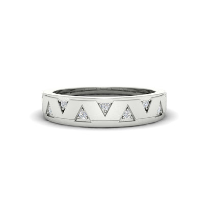 Two Tone Male Wedding Band Fascinating Diamonds