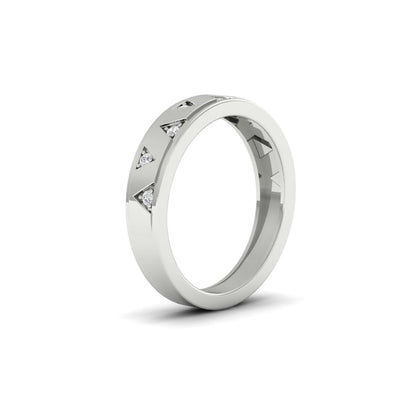 Two Tone Male Wedding Band Fascinating Diamonds