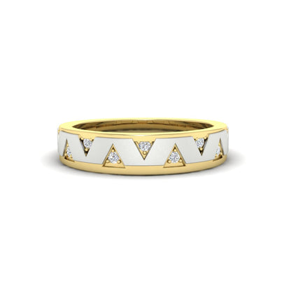 Two Tone Male Wedding Band Fascinating Diamonds