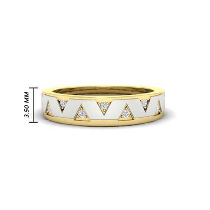 Two Tone Male Wedding Band Fascinating Diamonds