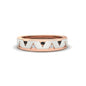 Two Tone Male Wedding Band Fascinating Diamonds