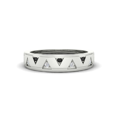 Two Tone Male Wedding Band Fascinating Diamonds