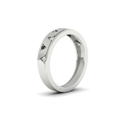 Two Tone Male Wedding Band Fascinating Diamonds