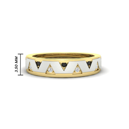 Two Tone Male Wedding Band Fascinating Diamonds