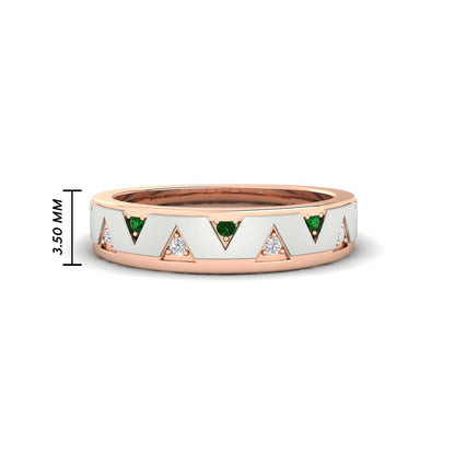 Two Tone Male Wedding Band Fascinating Diamonds