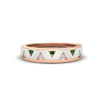 Two Tone Male Wedding Band Fascinating Diamonds
