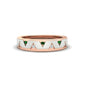 Two Tone Male Wedding Band Fascinating Diamonds